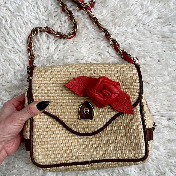 Etienne Aigner Handbags - Etienne Agner Straw Crossbody bag